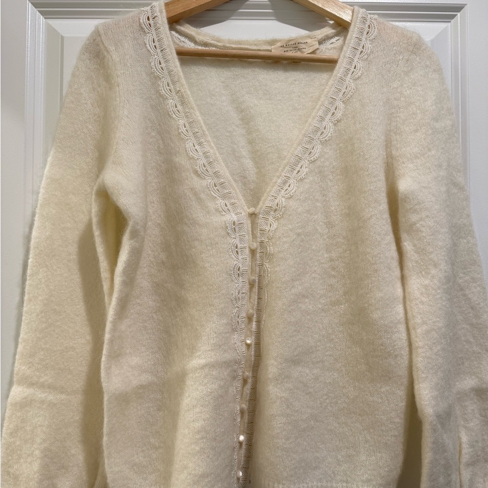 Sezane Clara Cardigan Écru. - Size M